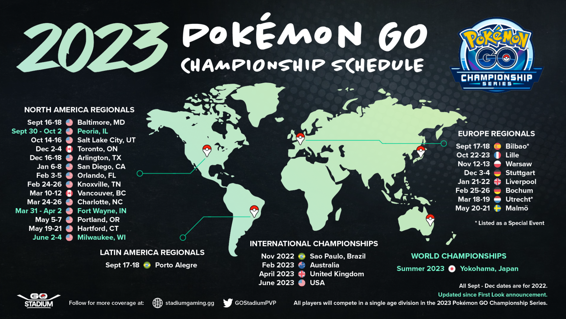 Stadium Gaming-2023 Play! Pokémon Season Schedule | UPDATED